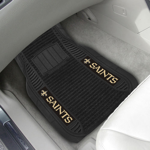 New Orleans Saints 2-piece Deluxe Car Mat Set 21