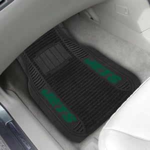 New York Jets 2-piece Deluxe Car Mat Set 21"x27"