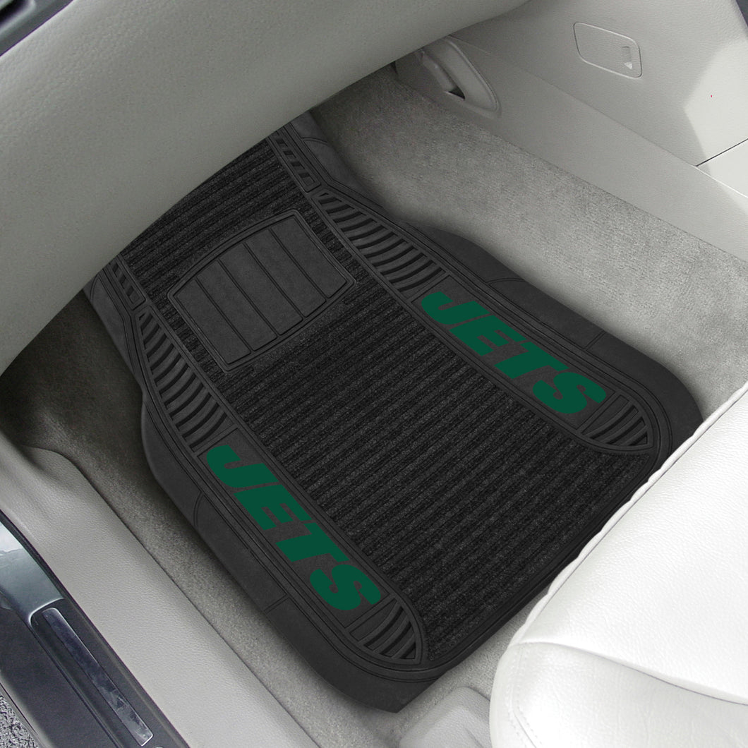 New York Jets 2-piece Deluxe Car Mat Set 21