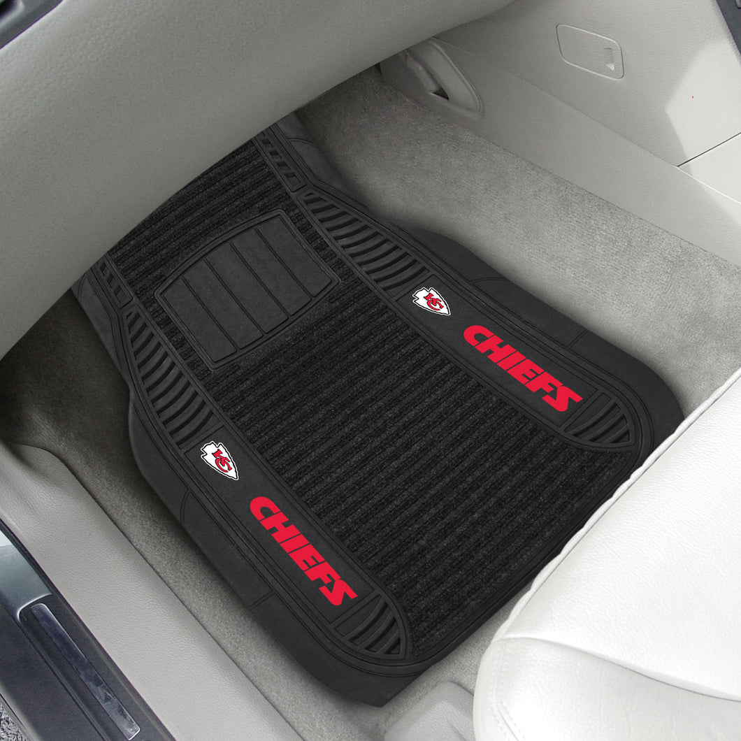 Kansas City Chiefs 2-piece Deluxe Car Mat Set 21