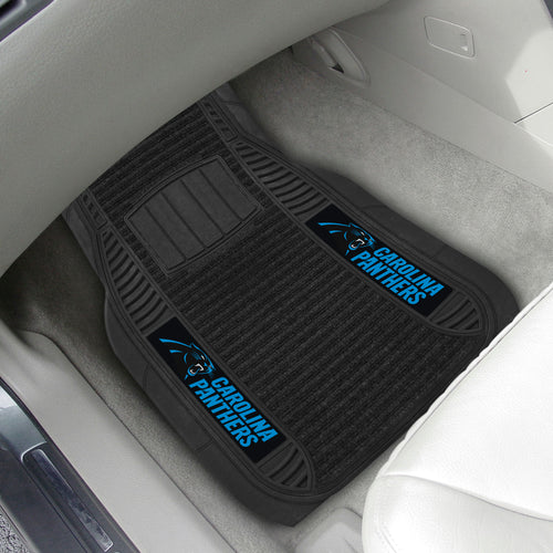 Carolina Panthers 2-piece Deluxe Car Mat Set 21