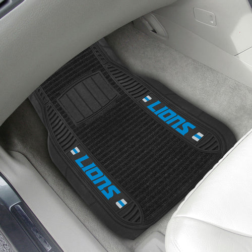 Detroit Lions 2-piece Deluxe Car Mat Set 21