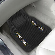 Notre Dame Fighting Irish 2-piece Deluxe Car Mat Set 21"x27"