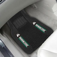 Michigan State Spartans 2-piece Deluxe Car Mat Set 21"x27"