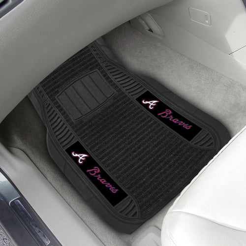 Atlanta Braves 2-piece Deluxe Car Mat Set 21