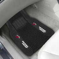 Miami Heat 2-piece Deluxe Car Mat Set 21"x27"