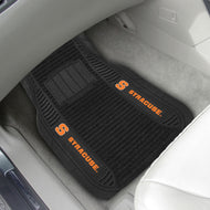Syracuse Orange 2-piece Deluxe Car Mat Set 21"x27"
