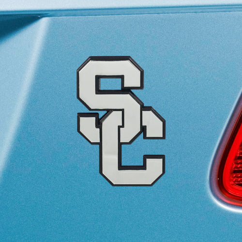 USC Trojans Chrome Auto Emblem