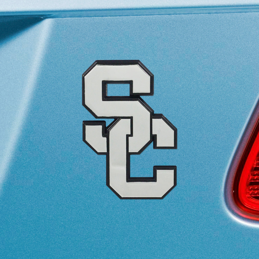 USC Trojans Chrome Auto Emblem