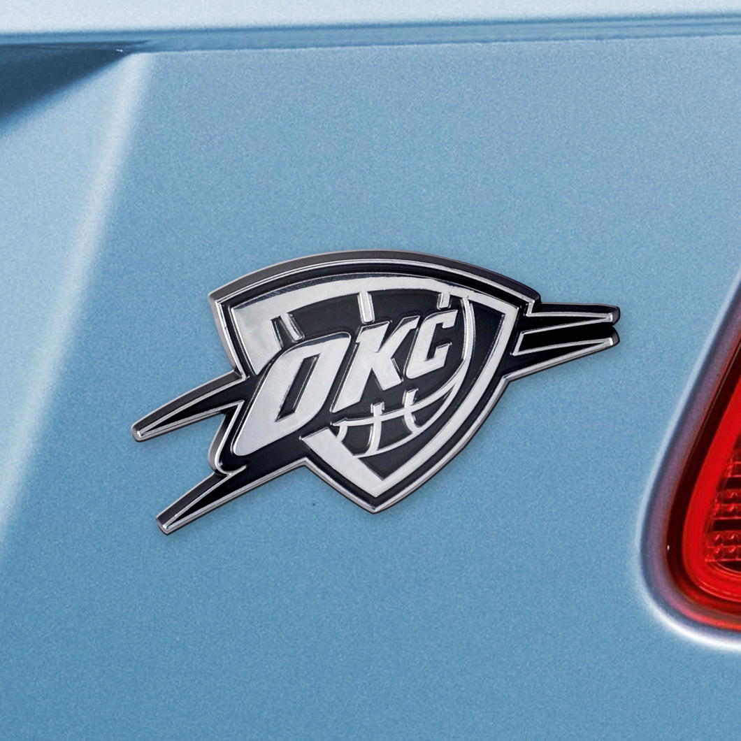 Oklahoma City Thunder Chrome Auto Emblem