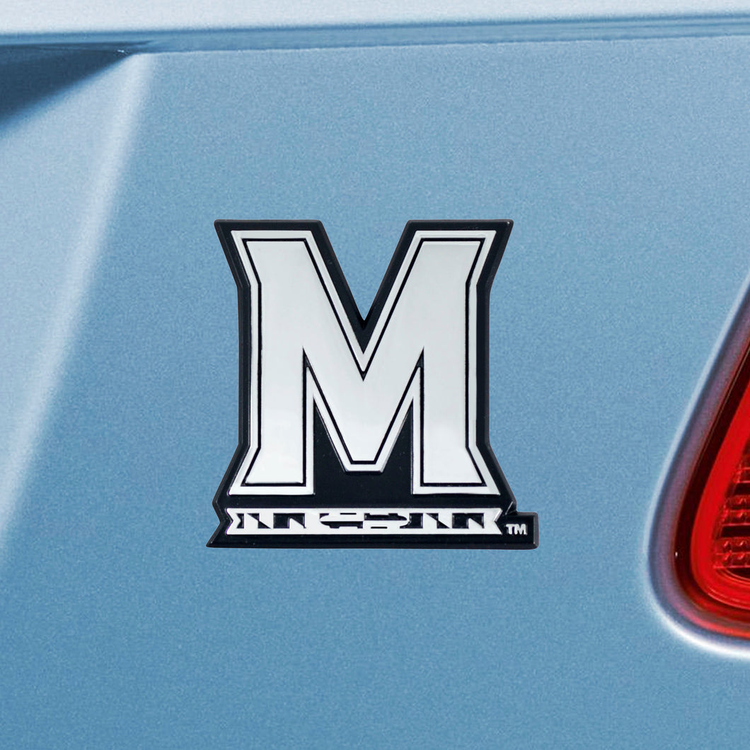 Maryland Terrapins Chrome Auto Emblem