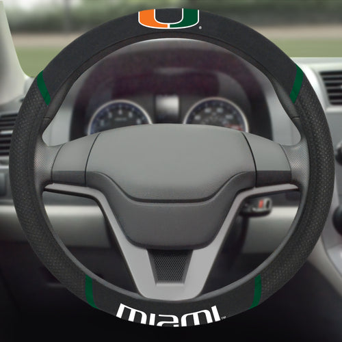 Miami Hurricanes Steering Wheel Cover 