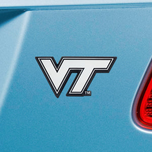 Virginia Tech Hokies Chrome Auto Emblem