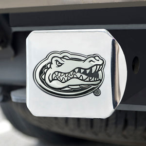 Florida Gators Chrome Emblem On Chrome Hitch Cover