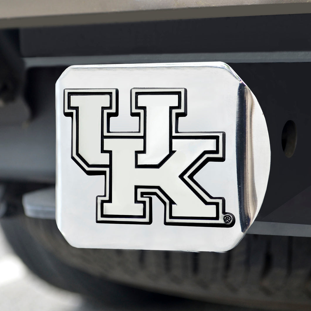 Kentucky Wildcats Chrome Emblem On Chrome Hitch Cover