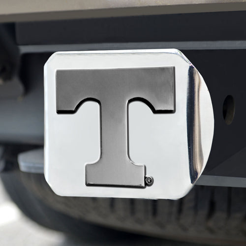 Tennessee Volunteers Chrome Emblem On Chrome Hitch Cover