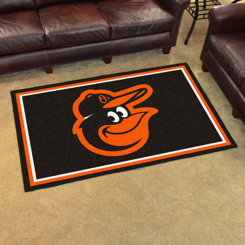 Baltimore Orioles Plush Rug - 4'x6'