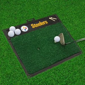 Pittsburgh Steelers  Golf Hitting Mat - 20" x 17"