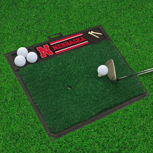 Nebraska Cornhuskers Golf Hitting Mat 20