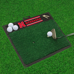 Nebraska Cornhuskers Golf Hitting Mat 20" x 17"