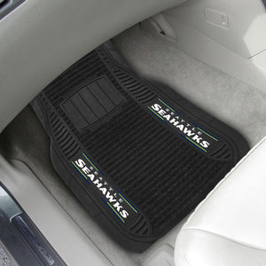 Seattle Seahawks 2-piece Deluxe Car Mat Set 21"x27"