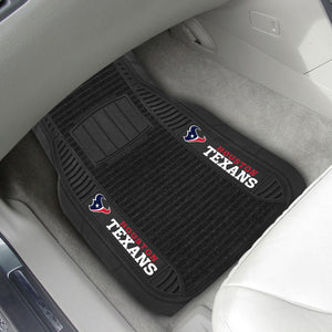 Houston Texans 2-piece Deluxe Car Mat Set 21"x27"