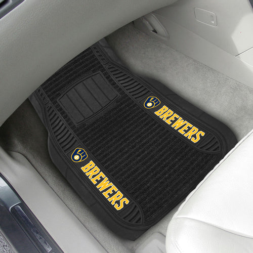 Milwaukee Brewers 2-piece Deluxe Car Mat Set 21