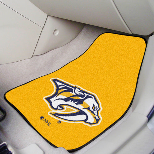 Nashville Predators 2-Piece Gold Carpet Car Mats - 18