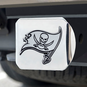 Tampa Bay Buccaneers Chrome Emblem on Chrome Hitch Cover 