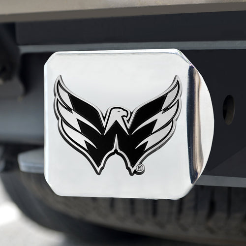 Washington Capitals Chrome Emblem On Chrome Hitch Cover