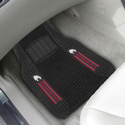 Washington State Cougars 2-piece Deluxe Car Mat Set 21