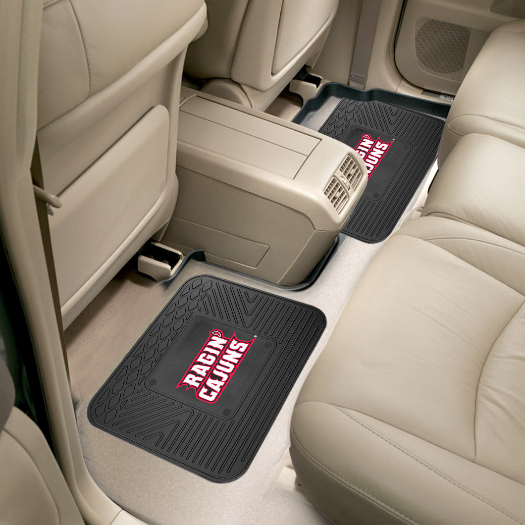 Louisiana-Lafayette Ragin' Cajuns 2 Piece Utility Car Mat Set