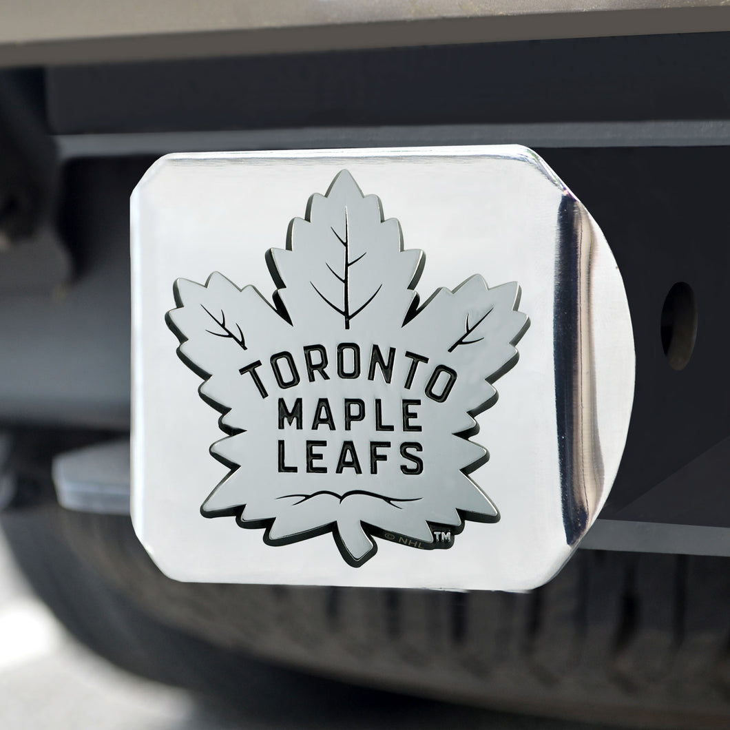  Toronto Maple Leafs Chrome Emblem On Chrome Hitch Cover