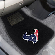 Houston Texans  2-Piece Embroidered Car Mat Set - 17"x25.5"