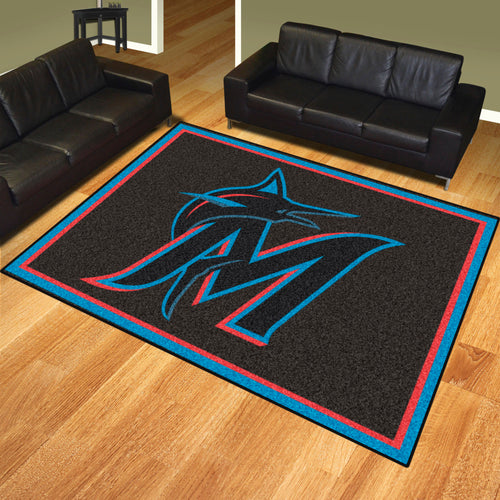 Miami Marlins Plush Rug - 8'x10'