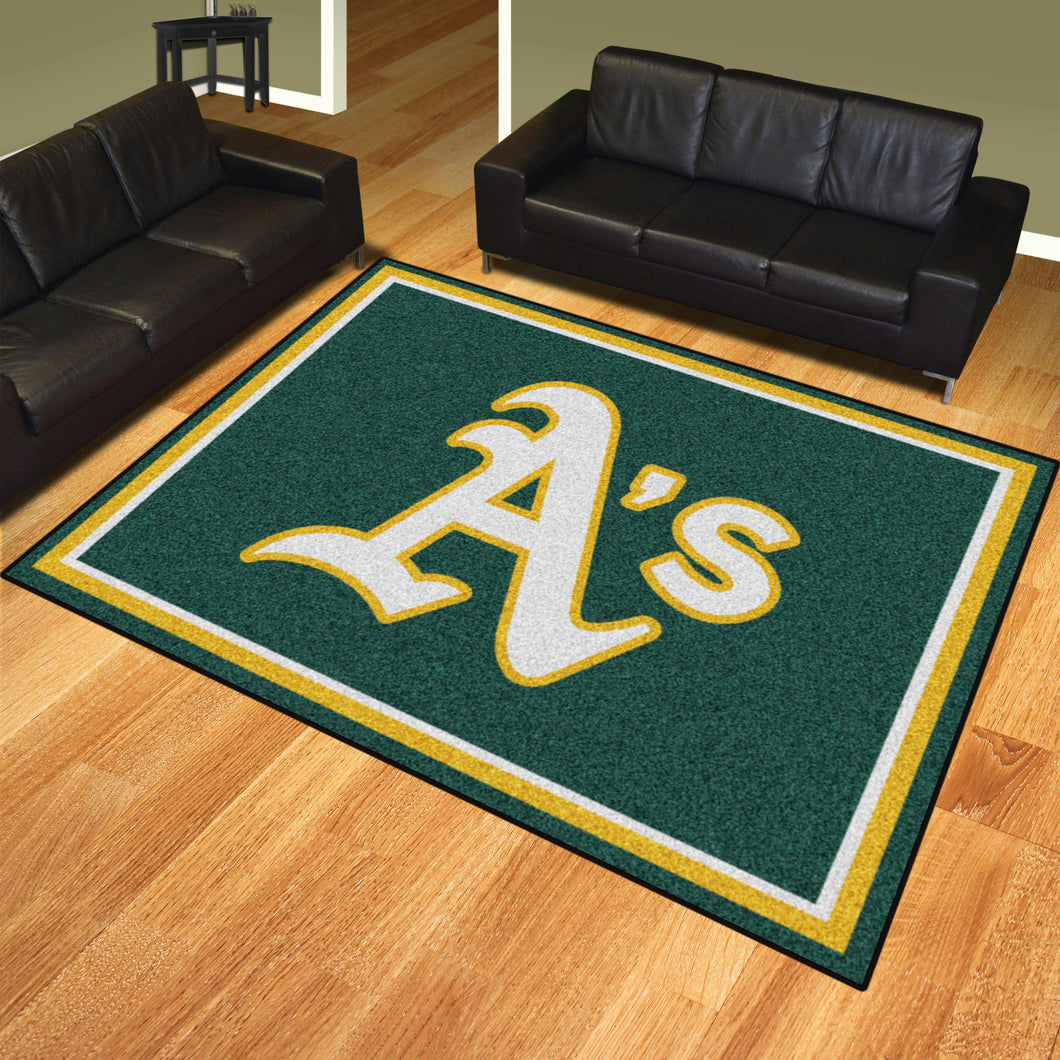 Oakland Athletics Wordmark Plush Rug - 8'x10'
