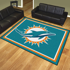 Miami Dolphins Plush Area Rugs -  8'x10'
