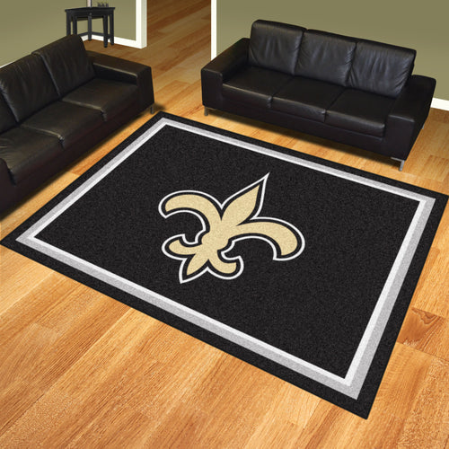 New Orleans Saints Plush Area Rugs -  8'x10'