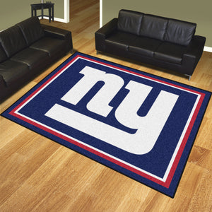 New York Giants Plush Area Rugs -  8'x10'