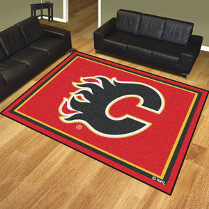 Calgary Flames Plush Rug - 8'x10'