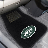 New York Jets 2-Piece Embroidered Car Mat Set - 17"x25.5"