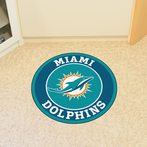 Miami Dolphins Round Mat - 27