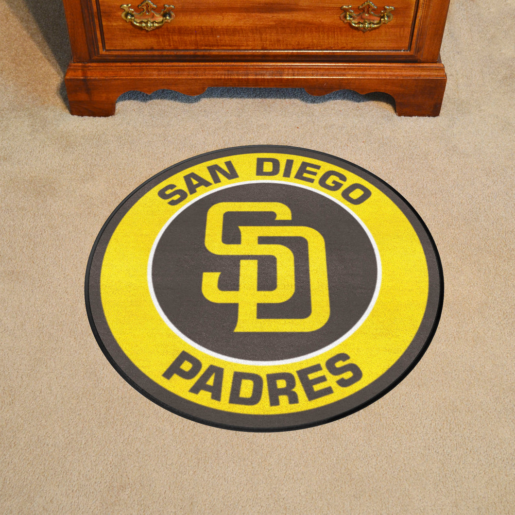 San Diego Padres Wordmark Roundel Rug - 27