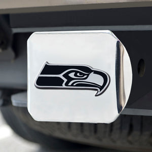  Seattle Seahawks Chrome Emblem on Chrome Hitch Cover 