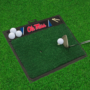 Ole Miss Rebels Golf Hitting Mat 20" x 17"