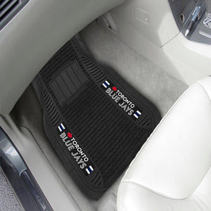 Toronto Blue Jays 2-piece Deluxe Car Mat Set 21"x27"