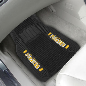 Pittsburgh Pirates 2-piece Deluxe Car Mat Set 21"x27"