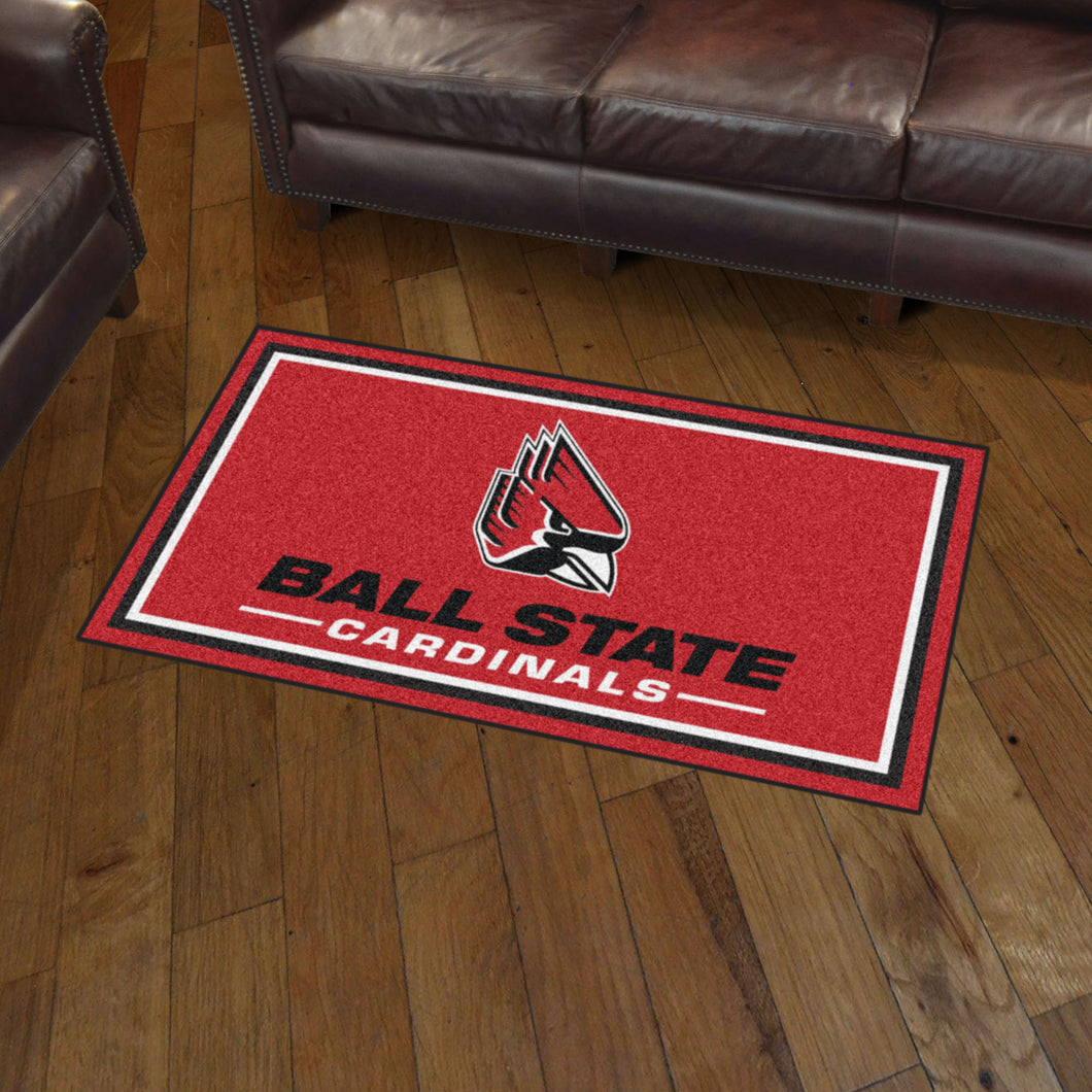 Ball State Cardinals Plush Rug - 3'x5'