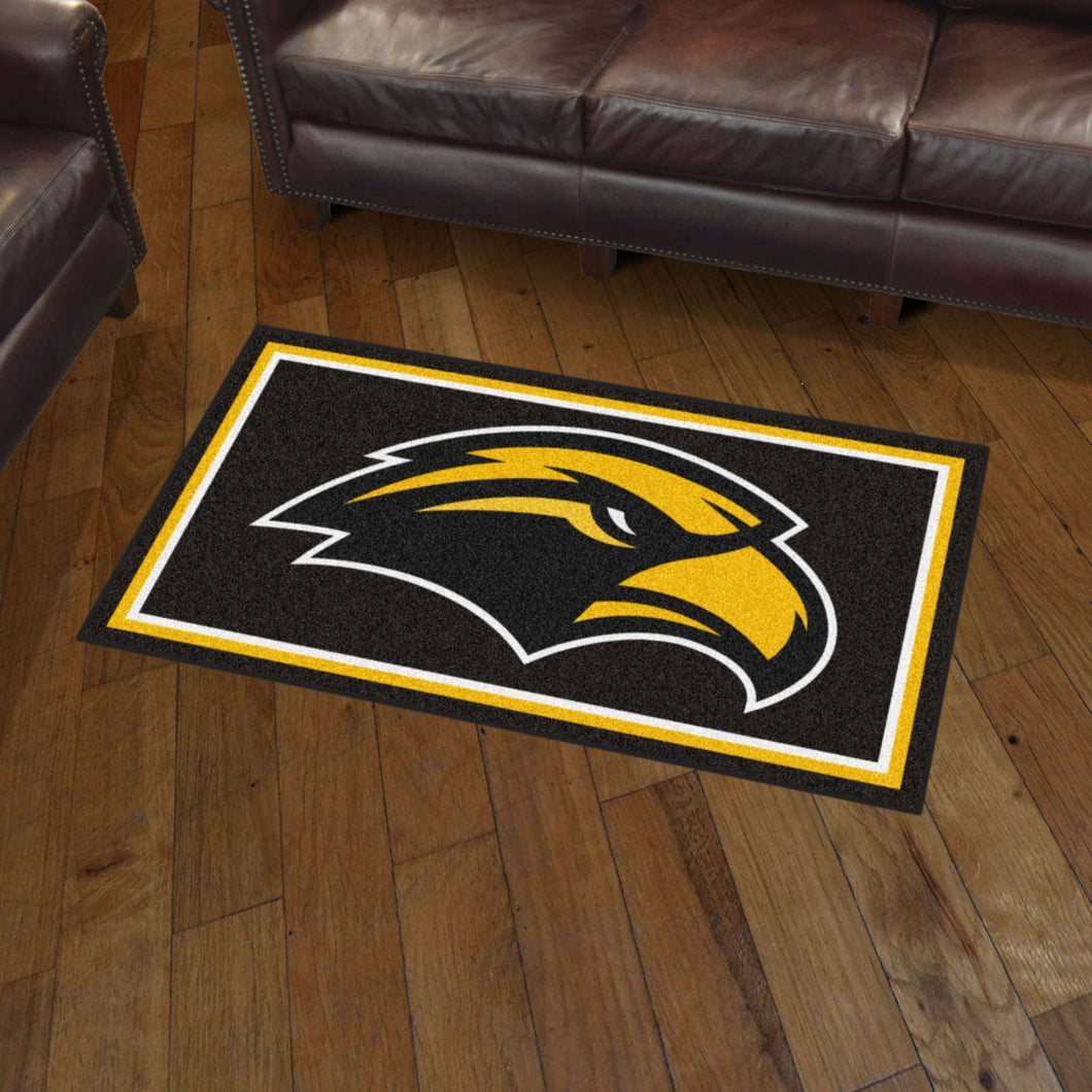 Southern Miss Golden Eagles Plush Rug - 3'x5'