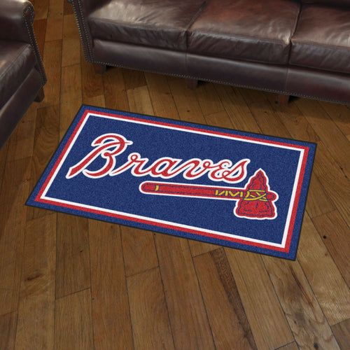 Atlanta Braves Plush Rug - 3'x5'